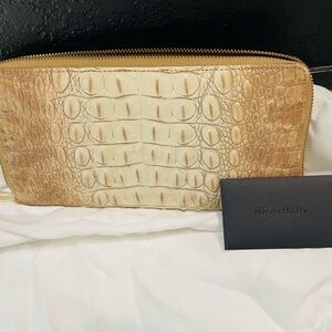 Authentic BRAHMIN passport wallet/wristlet NWOT